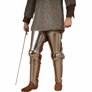 Steel Full Leg Armour - Polished