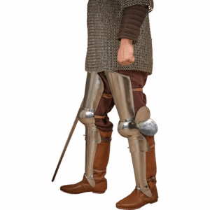 Steel Full Leg Armour - Polished