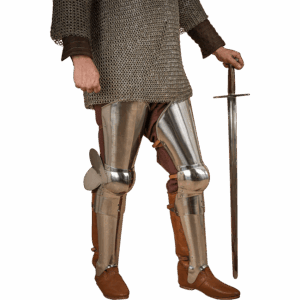 Steel Full Leg Armour - Polished