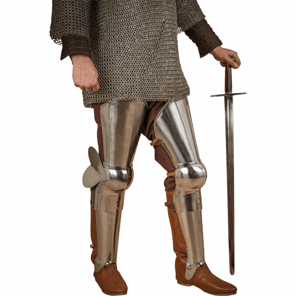 Steel Full Leg Armour - Polished