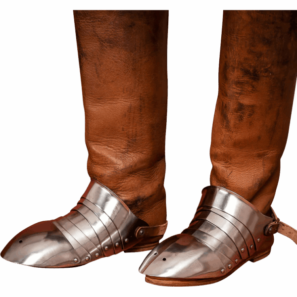 Segmented Steel Sabatons - Polished