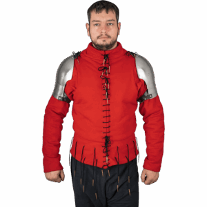 14th Century Steel Pauldrons - Polished