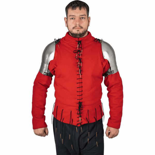 14th Century Steel Pauldrons - Polished