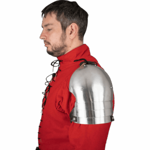 14th Century Steel Pauldrons - Polished