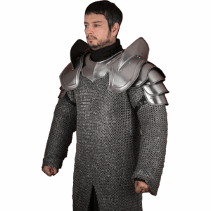 Bladebreaker Warrior Steel Pauldrons - Polished