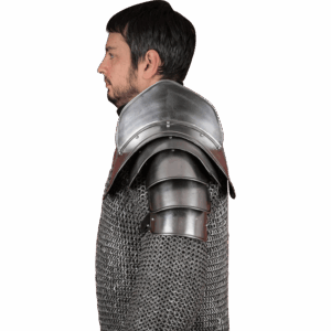 Bladebreaker Warrior Steel Pauldrons - Polished