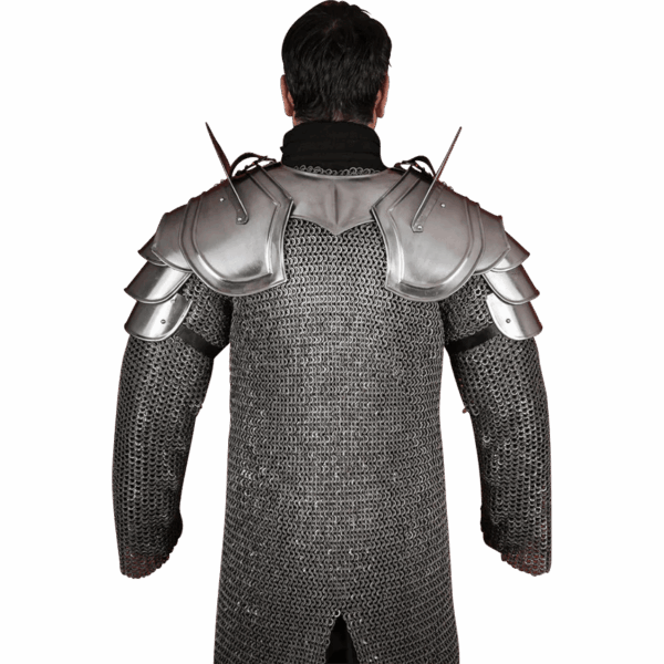 Bladebreaker Warrior Steel Pauldrons - Polished