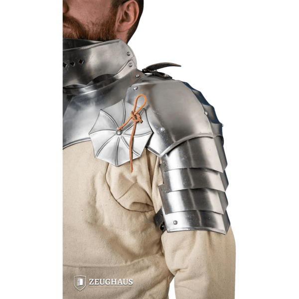15th Century Pauldrons with Besagews - Polished