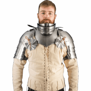 15th Century Pauldrons with Besagews - Polished