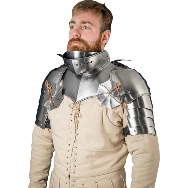 15th Century Pauldrons with Besagews - Polished