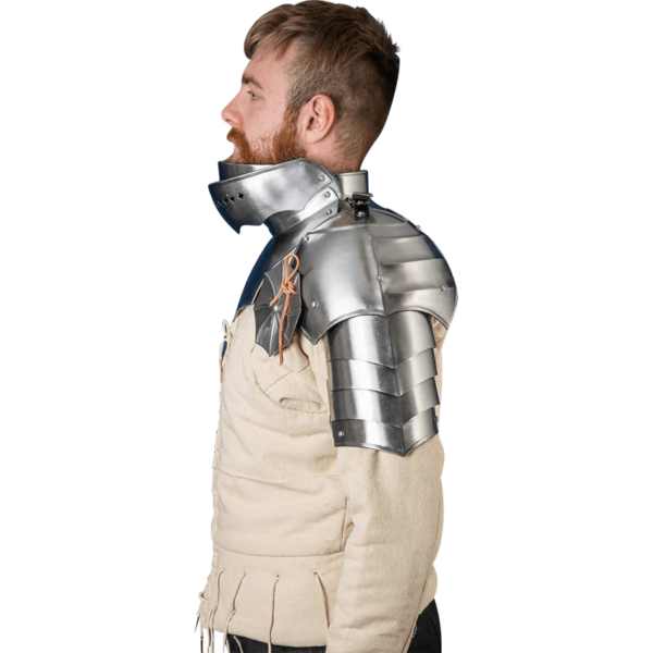 15th Century Pauldrons with Besagews - Polished