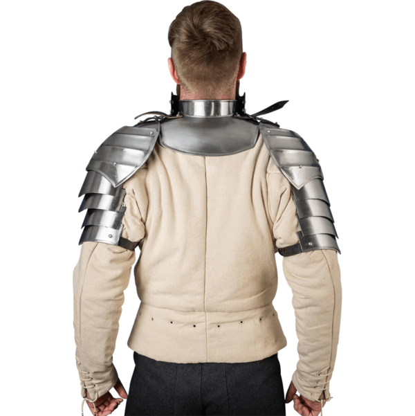 15th Century Pauldrons with Besagews - Polished