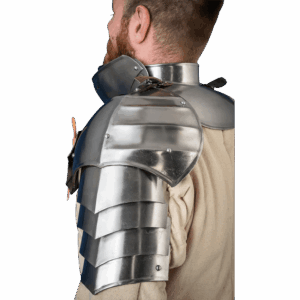 15th Century Pauldrons with Besagews - Polished