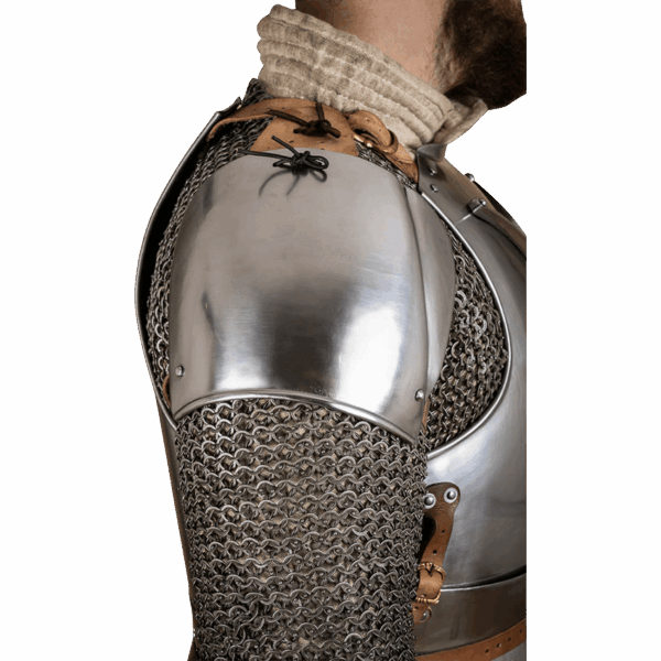 Early 15th Century Pauldrons - Polished