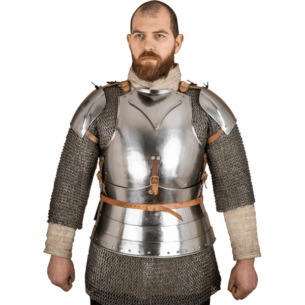 Early 15th Century Pauldrons - Polished
