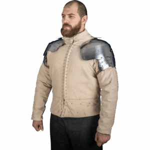 German Steel Pauldrons - Polished