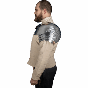 German Steel Pauldrons - Polished