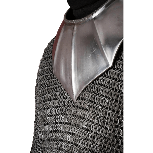 15th Century Gothic Steel Gorget - Polished