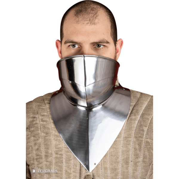 16th Century Articulated Gorget with Bevor - Polished
