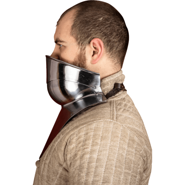 16th Century Articulated Gorget with Bevor - Polished