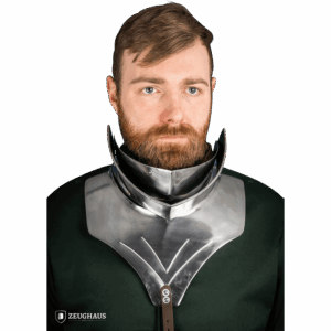 15th Century Articulated Gorget with Bevor - Polished