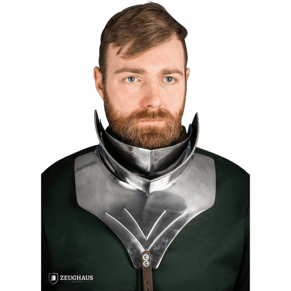 15th Century Articulated Gorget with Bevor - Polished