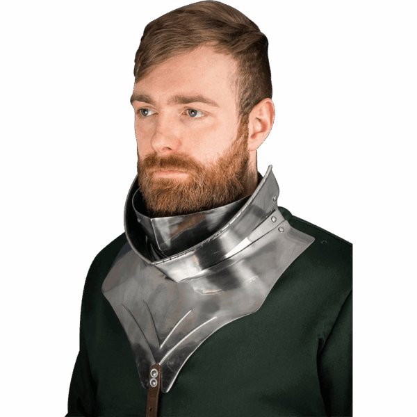 15th Century Articulated Gorget with Bevor - Polished