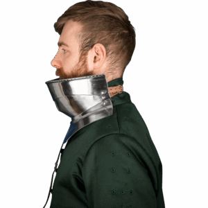 15th Century Articulated Gorget with Bevor - Polished