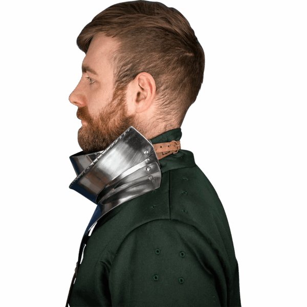 15th Century Articulated Gorget with Bevor - Polished