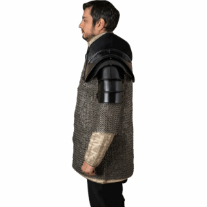 Bladebreaker Warrior Steel Pauldrons - Blackened