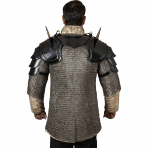 Bladebreaker Warrior Steel Pauldrons - Blackened