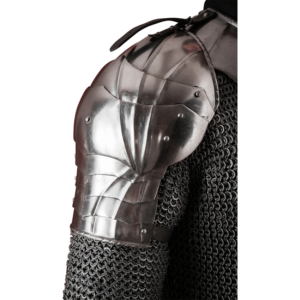 Gothic Steel Pauldrons - Polished