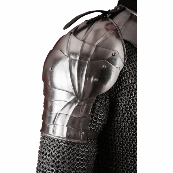 Gothic Steel Pauldrons - Polished