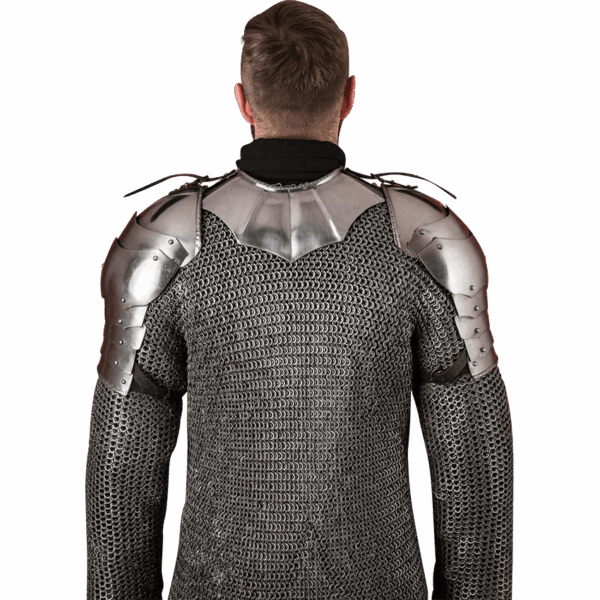 Gothic Steel Pauldrons - Polished