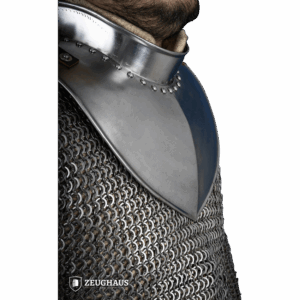Steel Gorget with Collar - Polished