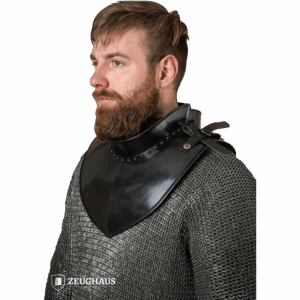 Steel Gorget with Collar - Blackened