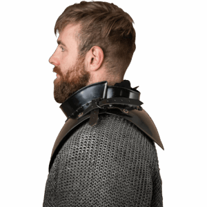 Steel Gorget with Collar - Blackened