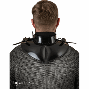 Steel Gorget with Collar - Blackened