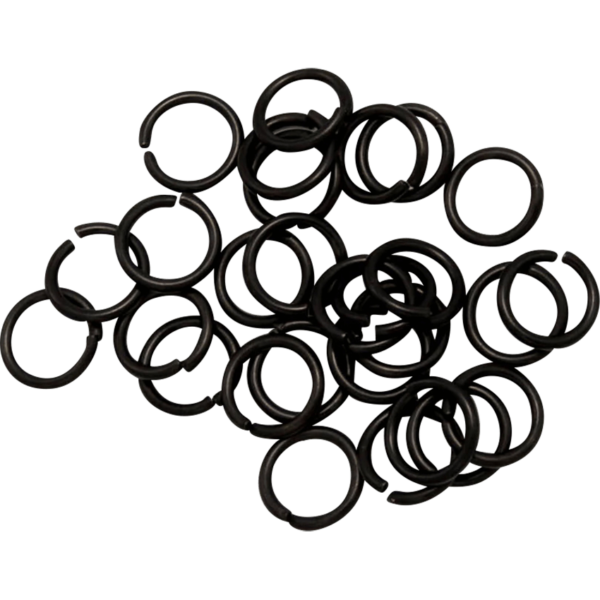 Blackened Stainless Steel Chainmail Rings