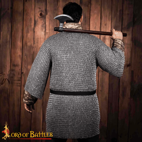 Alternate Riveted Aluminum Chainmail Haubergeon