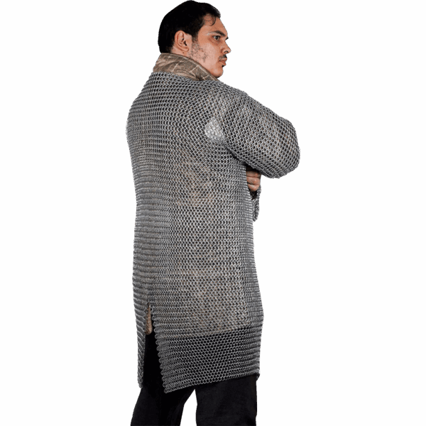 Butted Steel Chainmail Hauberk - Zinc Polished