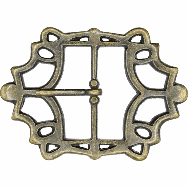 Noble's Ornate Brass Buckle