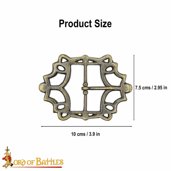 Noble's Ornate Brass Buckle