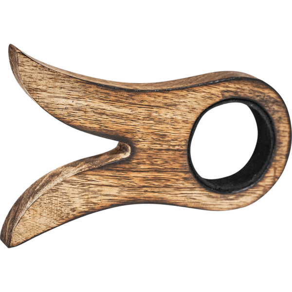 Wooden Drinking Horn Stand