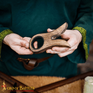 Wooden Drinking Horn Stand
