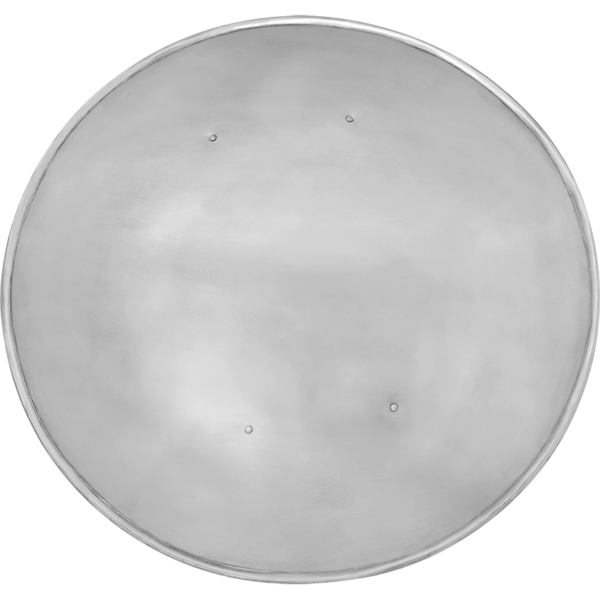 Polished Steel Round Medieval Shield