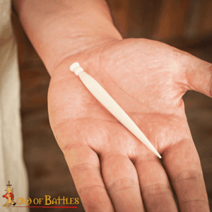 Hand Carved Bone Viking Hair Pin