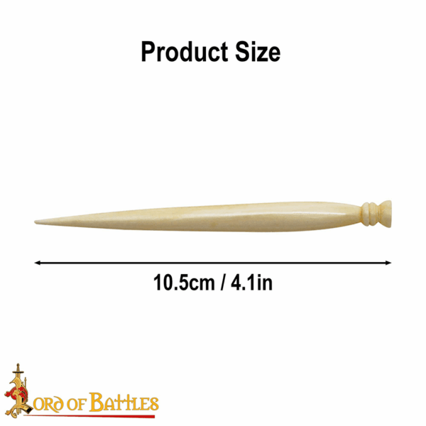 Hand Carved Bone Viking Hair Pin
