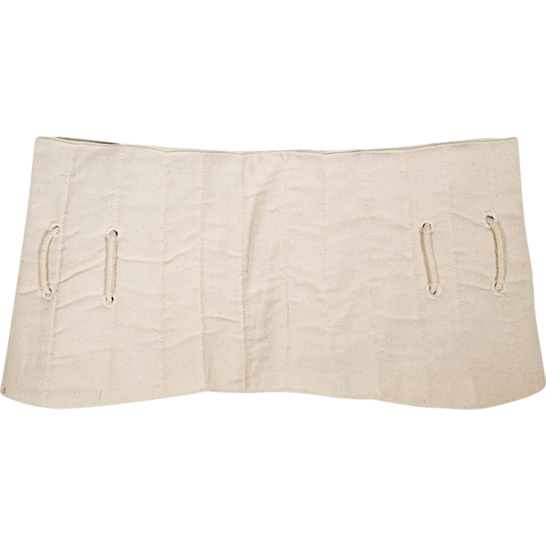 Medieval Padded Broad Arming Belt - Ecru