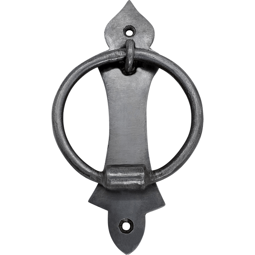 thumbnail image 2 of Medieval Lion Iron Door Knocker - Black 2 of 10